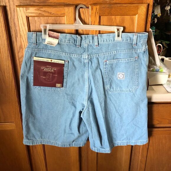 NWT Faded Glory Men’s Vintage Utility Fit Jean Shorts Size 44 - Picture 7 of 8
